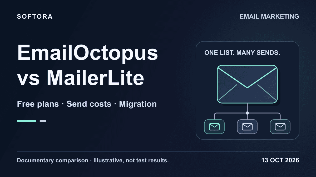 EmailOctopus vs MailerLite (2026): Free Plans, Send Costs & Migration